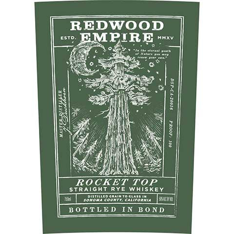 Redwood Empire Rocket Top Rye Whiskey