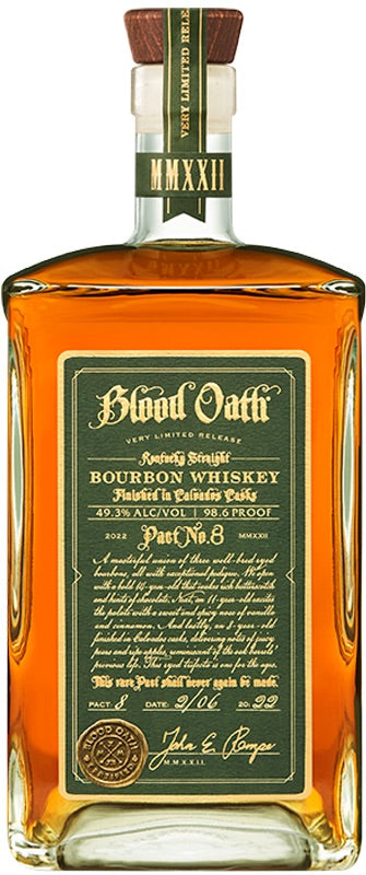 Blood Oath Kentucky Straight Bourbon Whiskey Pact No. 8